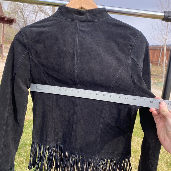 New fringed leather jacket Western motorcycle - Picture 6 of 9